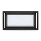 Bolton Black Rectangle LED Outdoor Wall Light