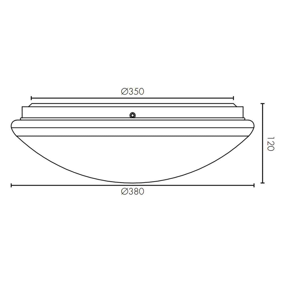 Smart Cordia 24w LED Tuneable White Dimmable Oyster Light