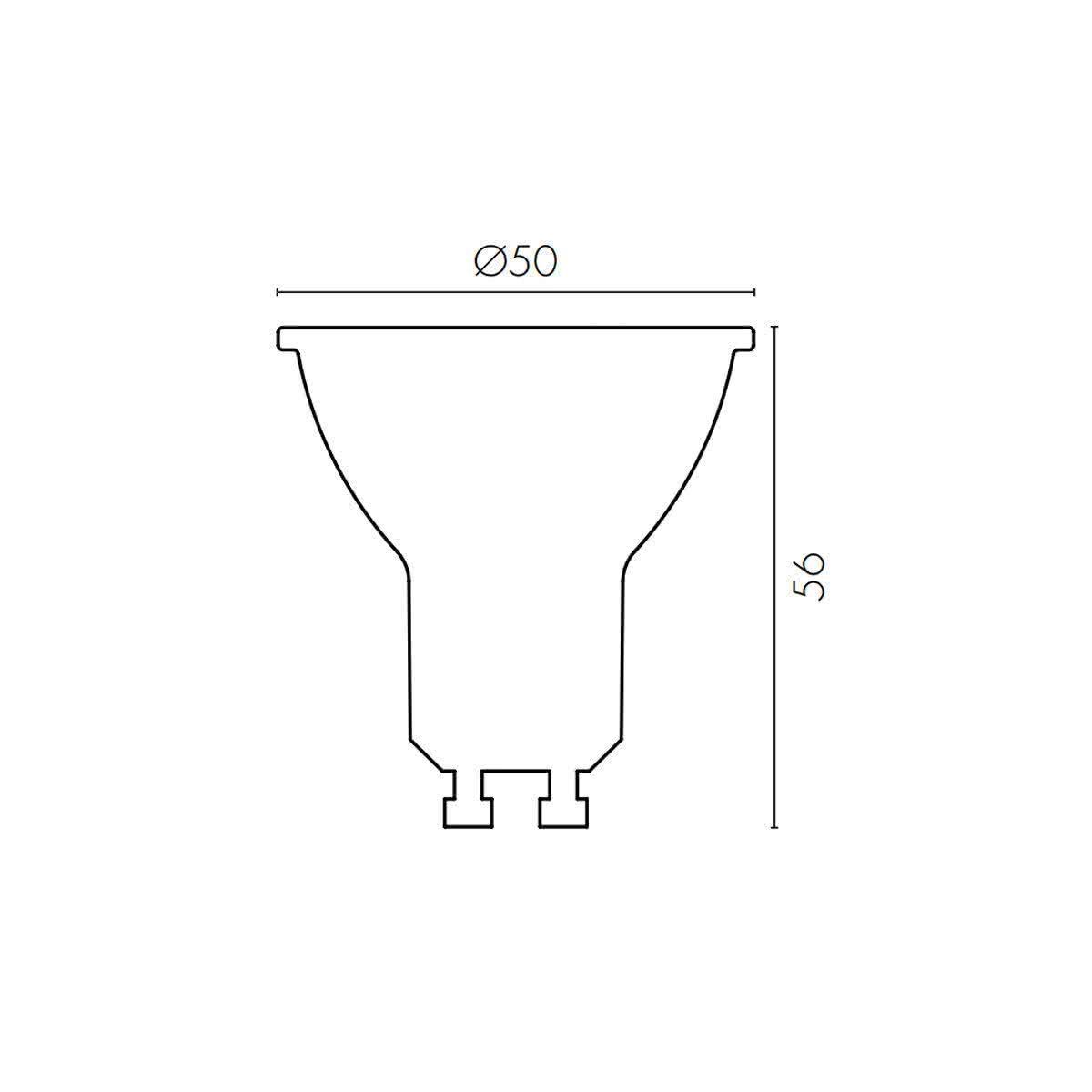 Smart White GU10 5w LED CCT Globe 400 Lumen