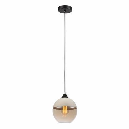 Casa White & Amber Glass Winte Glass Pendant Light