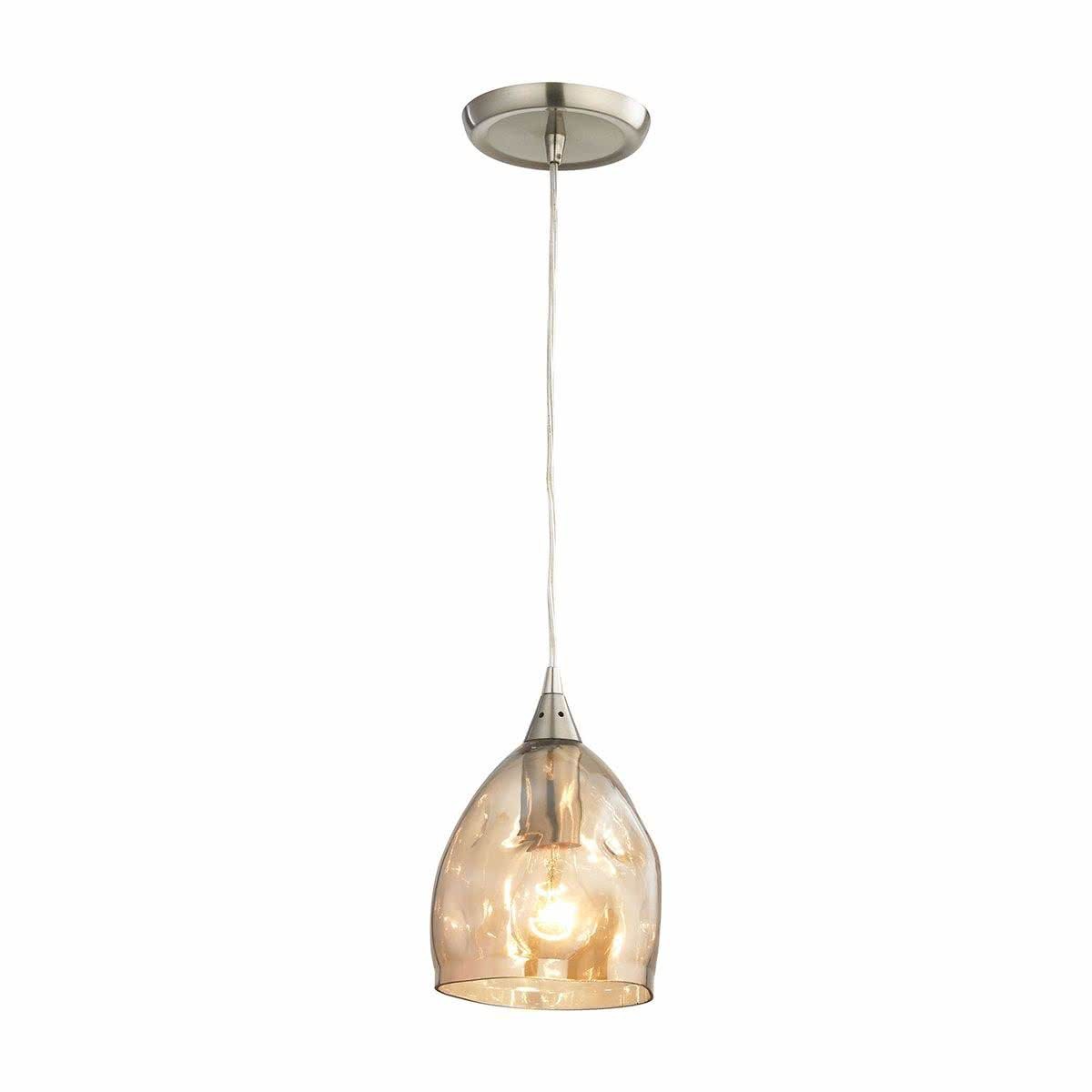 Ordito Chrome & Glass Pendant Light