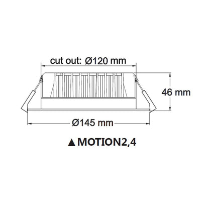 Motion 15w LED Pir Motion Sensor Downlight
