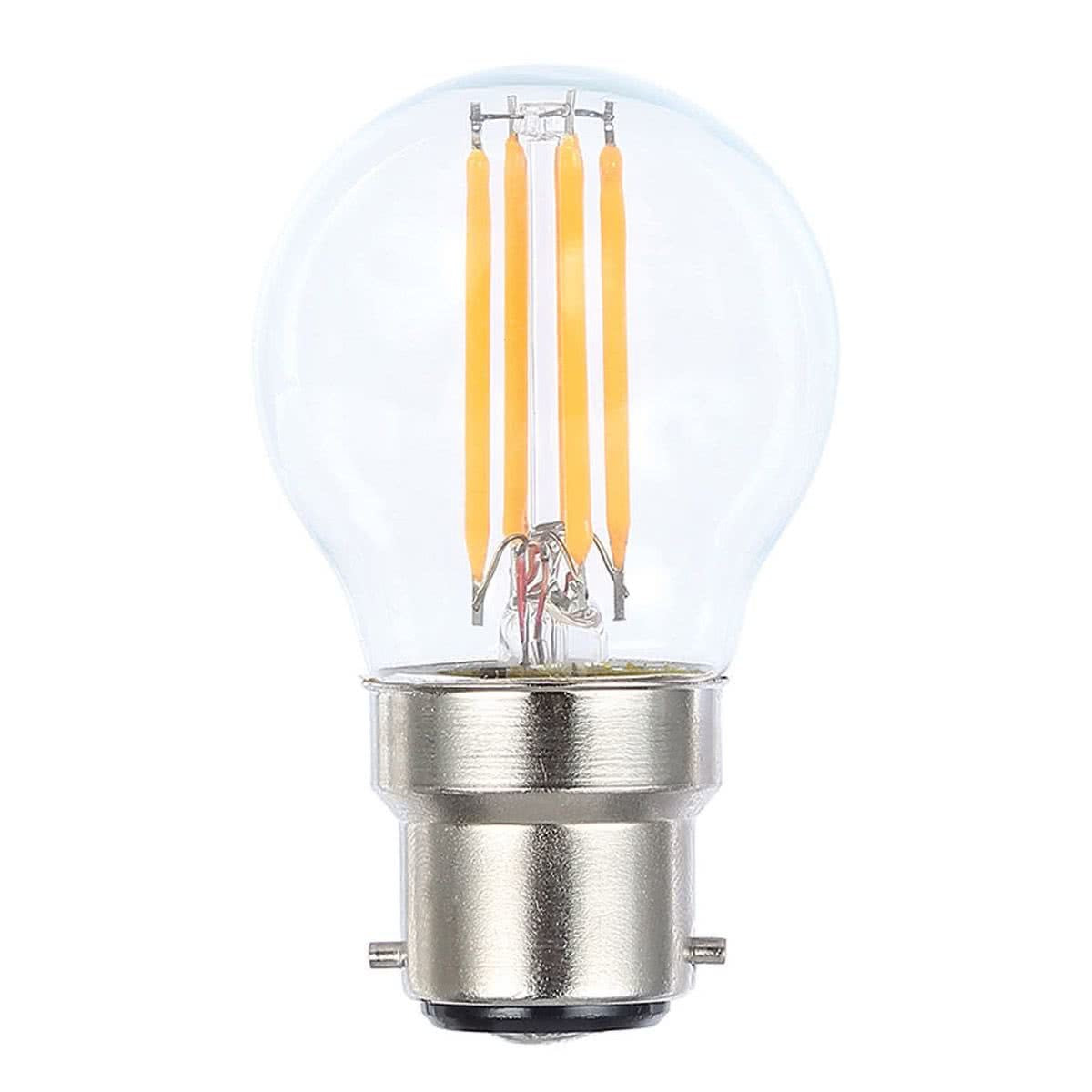 Fancy Round B22 4w LED Dimmable Decorative Filament Globe 400 Lumen