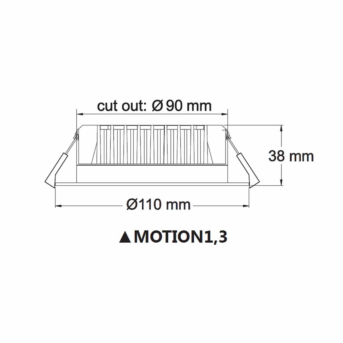 Motion 10w LED Pir Motion Sensor Downlight