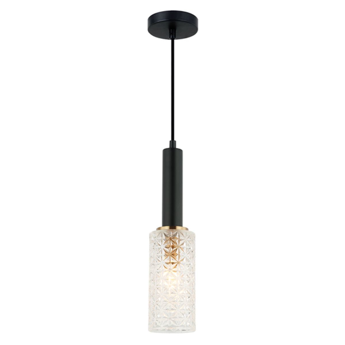Cleo Oblong Cut Glass Pendant Light