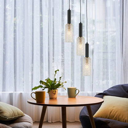 Cleo Oblong Cut Glass Pendant Light