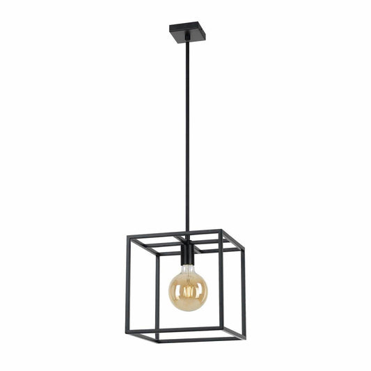 Collins 1 Light Square Cage Pendant Light