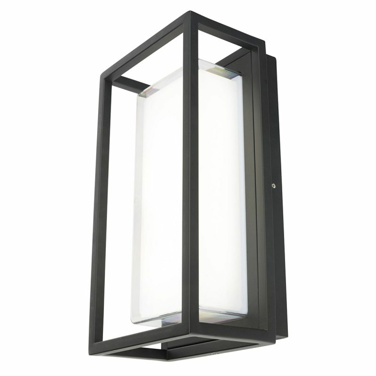 Bolton Black Rectangle LED Outdoor Wall Light