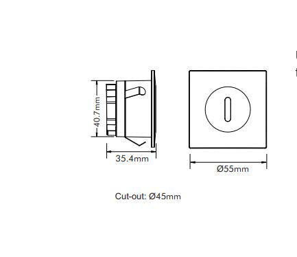 3w LED Step Lightstep-516sch/Tc