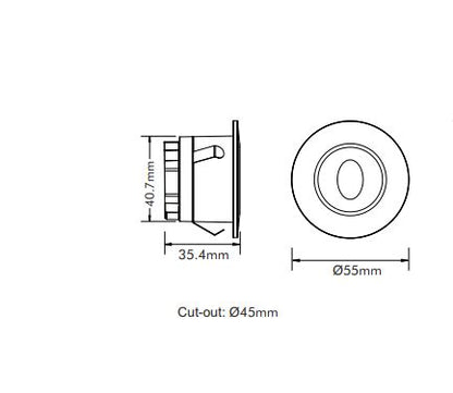 3w LED Step Lightstep-514sch/Tc