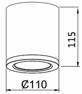 20w LED Surface Mount Tri-Colour