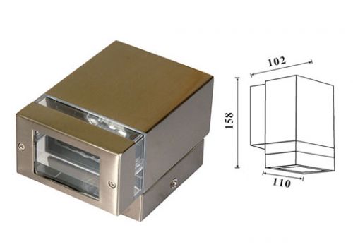 Square Down With Clear Pc Diffuser
