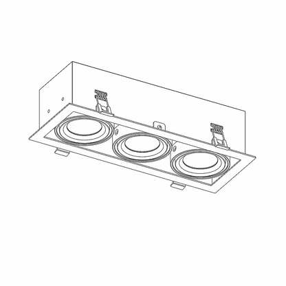 3x10w Sq Adjustable Downlight