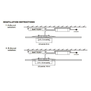Led Emergency Lightsp-3001 Wh