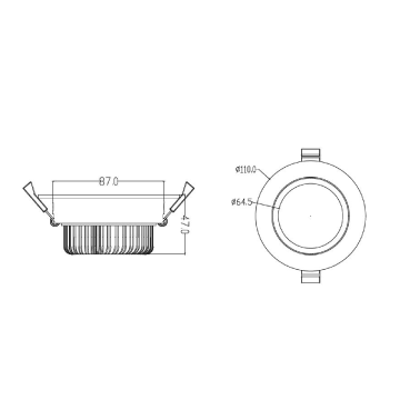 15w Gimble Downlight