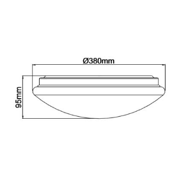 Led Oyster Light 30w Ac1010/30w/Dl