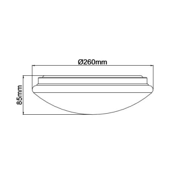 15w LED Oyster Light Tc 1011