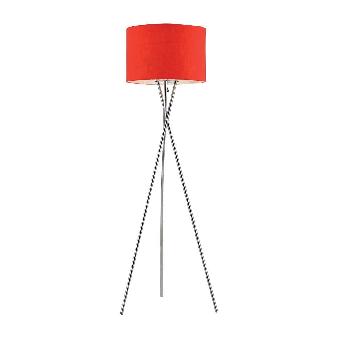 Denise Metal Tripod With Cotton Shade Floor Lamp