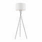 Denise Metal Tripod With Cotton Shade Floor Lamp
