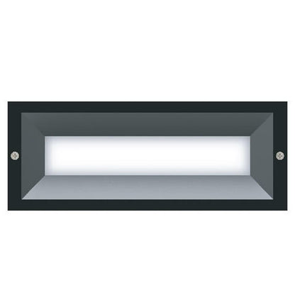 Brick Series LED Outdoor Recessed Wall Light With Frosted Diffuser