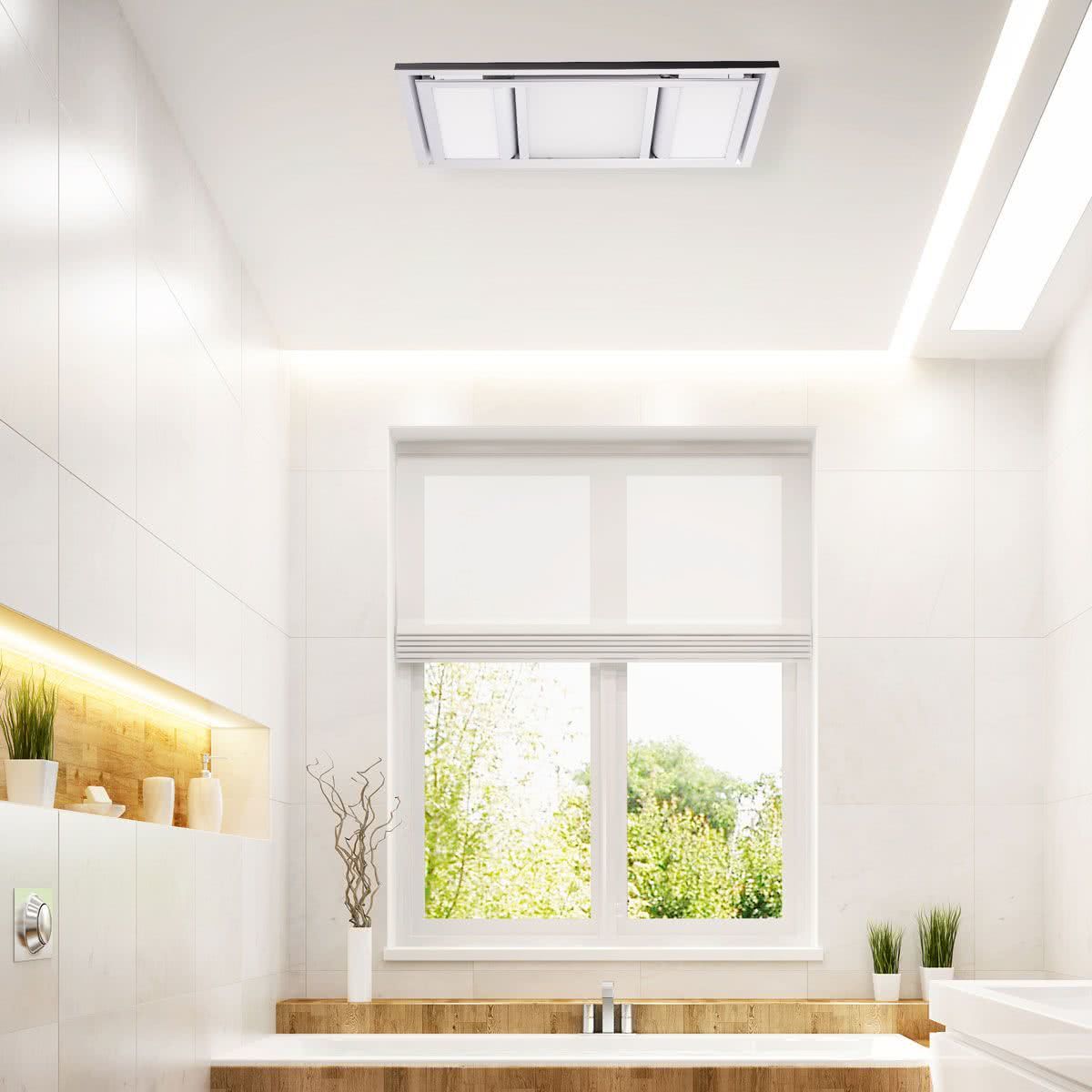 Domino Ii Premium Bathroom 3 In 1 Heater Exhaust Fan Light