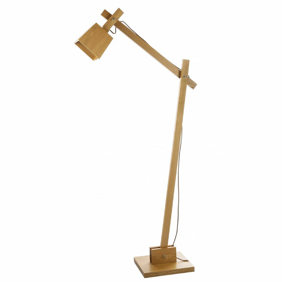 Elsinki Adjustable Wooden Floor Lamp