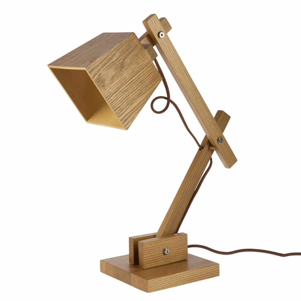 Elsinki Adjustable Wooden Desk Lamp