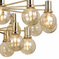 Escoda 18 Light Gold/Amber Grand Pendant Chandelier