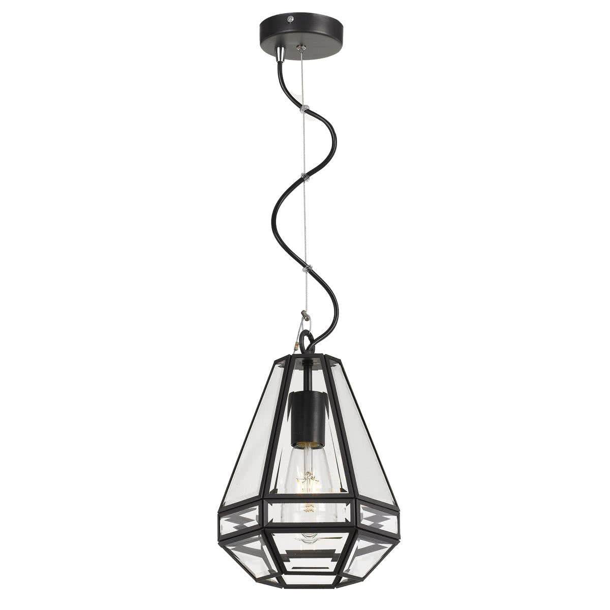 Espada 20 Metal & Glass Cage Pendant Light