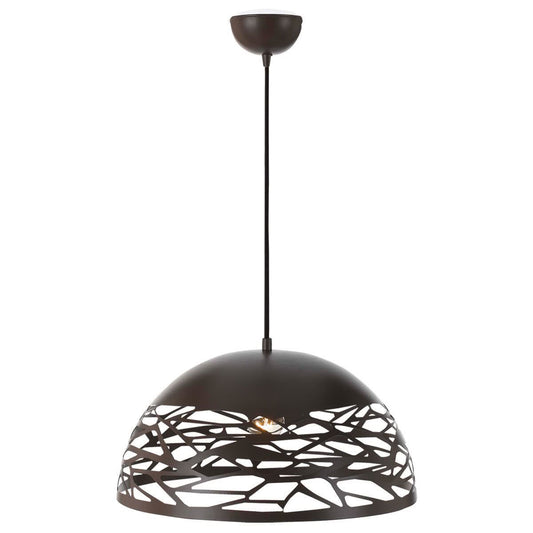 Farina Round Dome Pattern Large Pendant Light