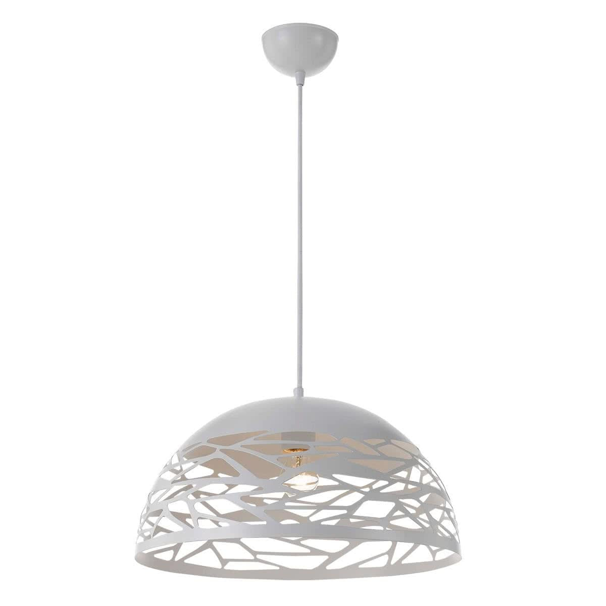 Farina Round Dome Pattern Large Pendant Light