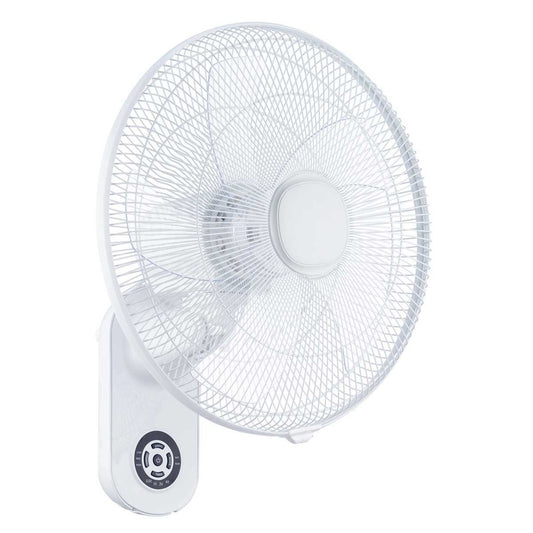 Rider 16 Inch Wall Fan With Remote White