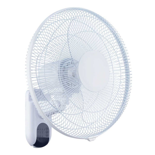 Ivan 40cm Wall Fan White With Remote Control