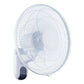 Ivan 40cm Wall Fan White With Remote Control