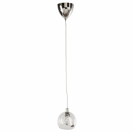 Champagne Crystal & Clear Glass Pendant Light