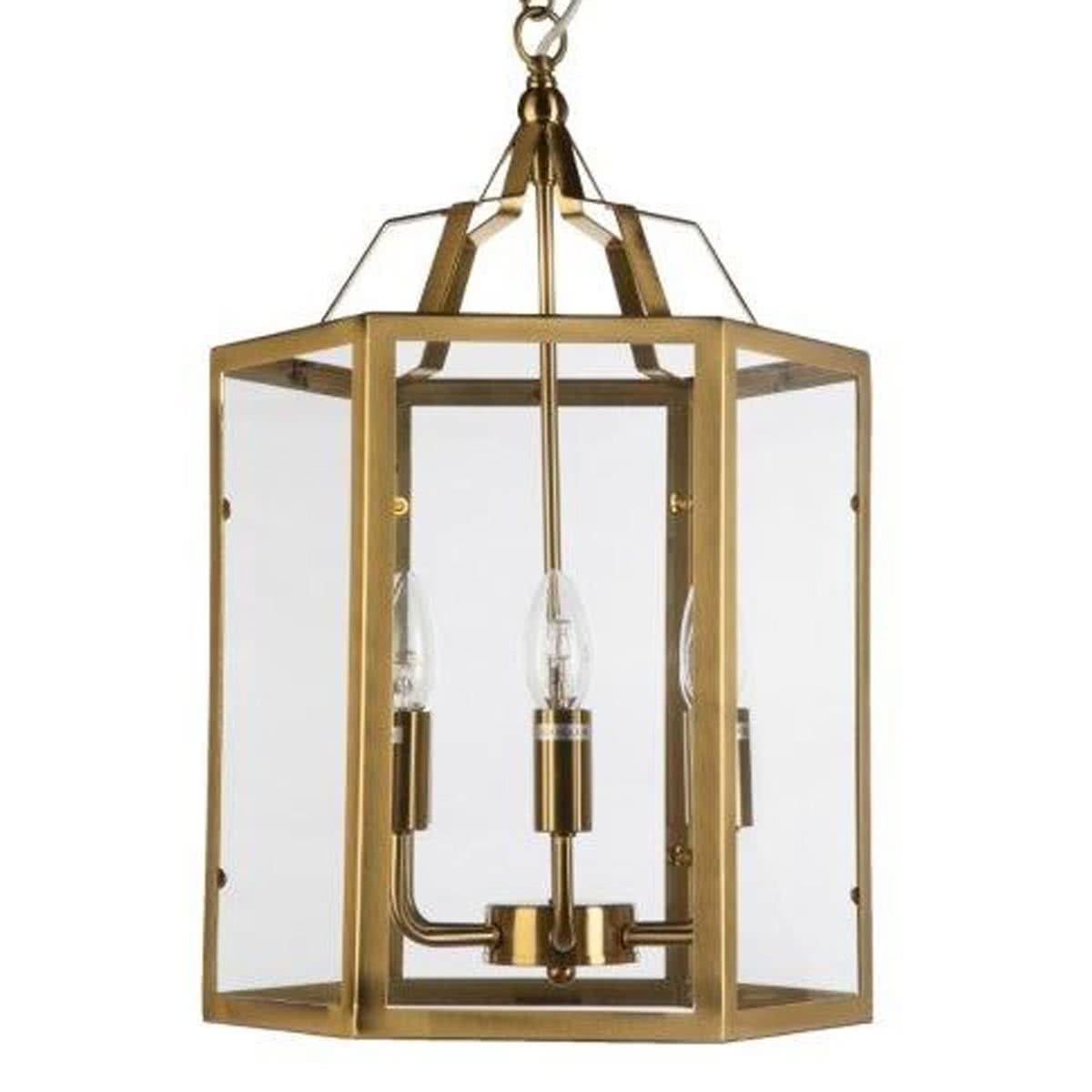Fot 6 Light Metal & Clear Glass Pendant