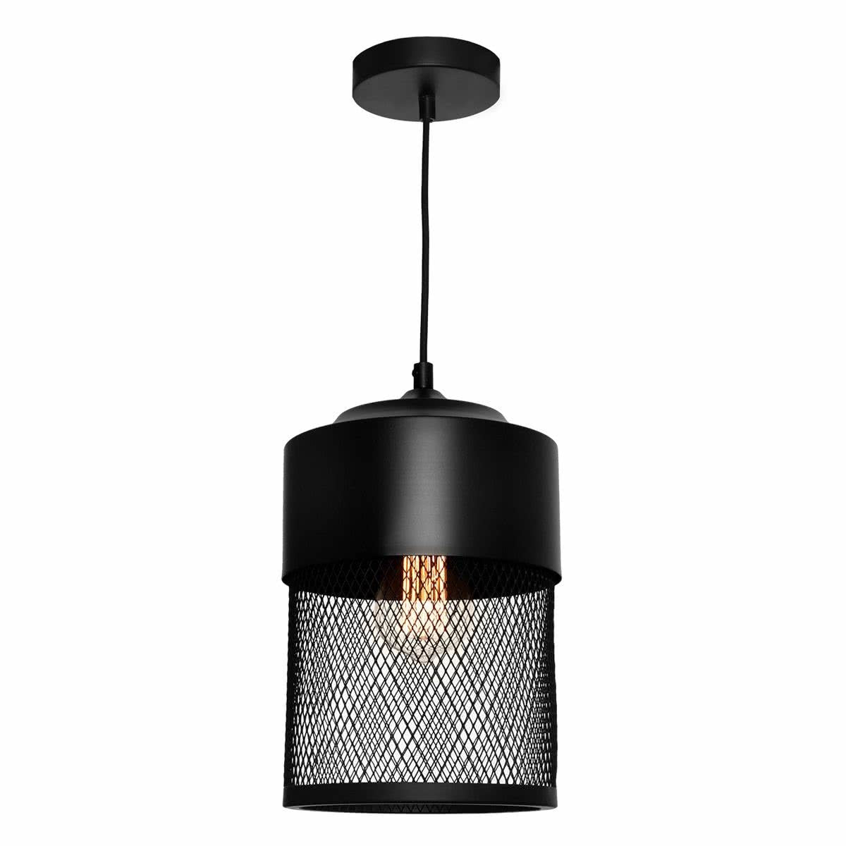 Galahad Small Metal Mesh Industrial Pendant Light