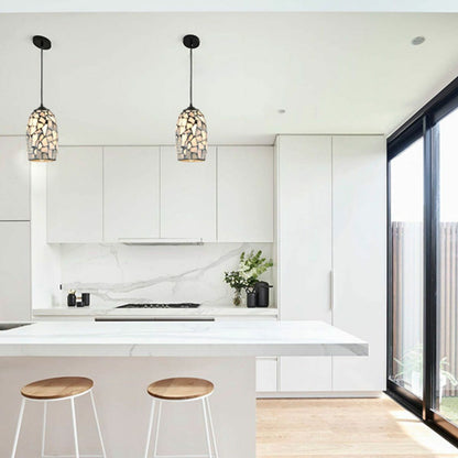 Glaze Stone Mosaic Glass Pendant Light
