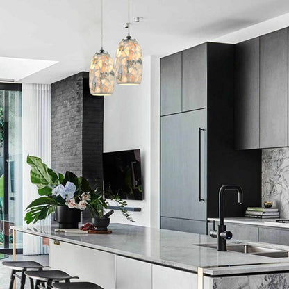 Glaze Stone Mosaic Glass Pendant Light