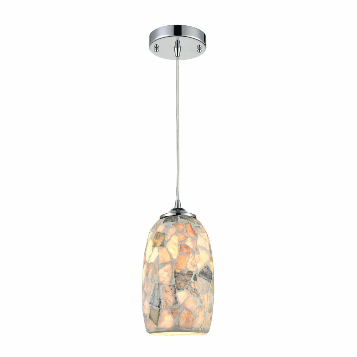 Glaze Stone Mosaic Glass Pendant Light