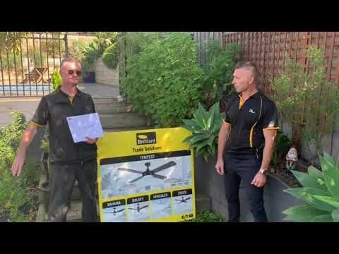 Tempest Supreme 52" Timber Ceiling Fan With LED Light