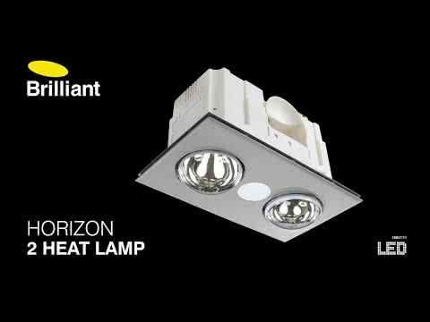 Horizon Duo LED Tri Colour Bathroom 3 In 1 Heater Exhaust Fan Light