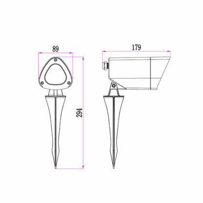 Kam 12v Mr16 Aluminium Garden Spike Light