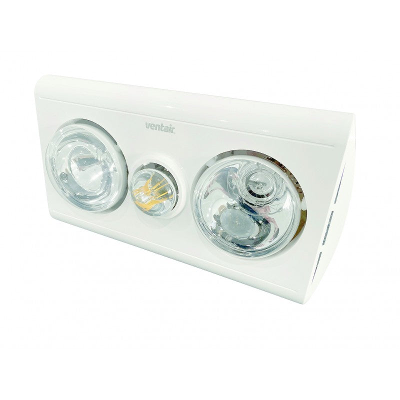 Klein 2 - 3 In 1 Bathroom Heater with LED Light