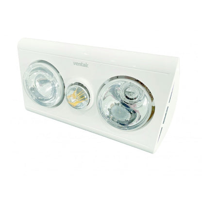 Klein 2 - 3 In 1 Bathroom Heater with LED Light