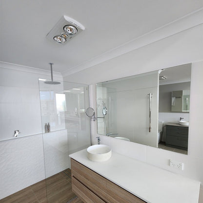 Klein 2 - 3 In 1 Bathroom Heater with LED Light