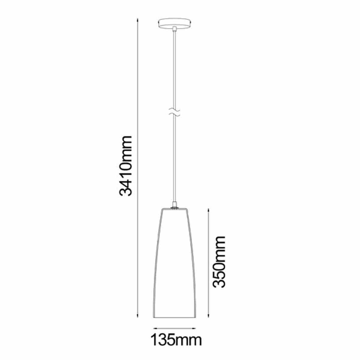 Lamina Series Copper Glass Ellipse Pendant Light