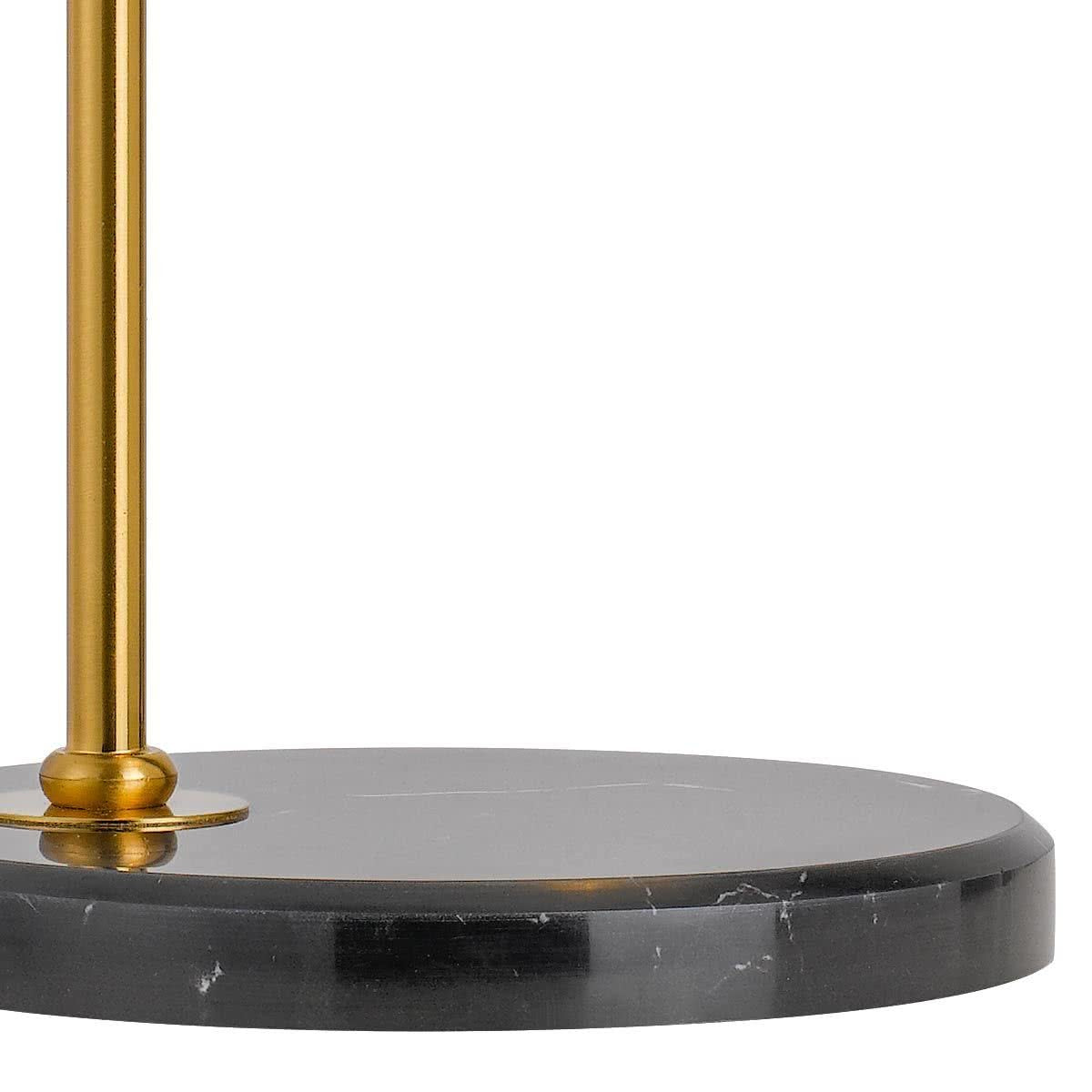 Lark Antique Gold & Black Marble Table Lamp