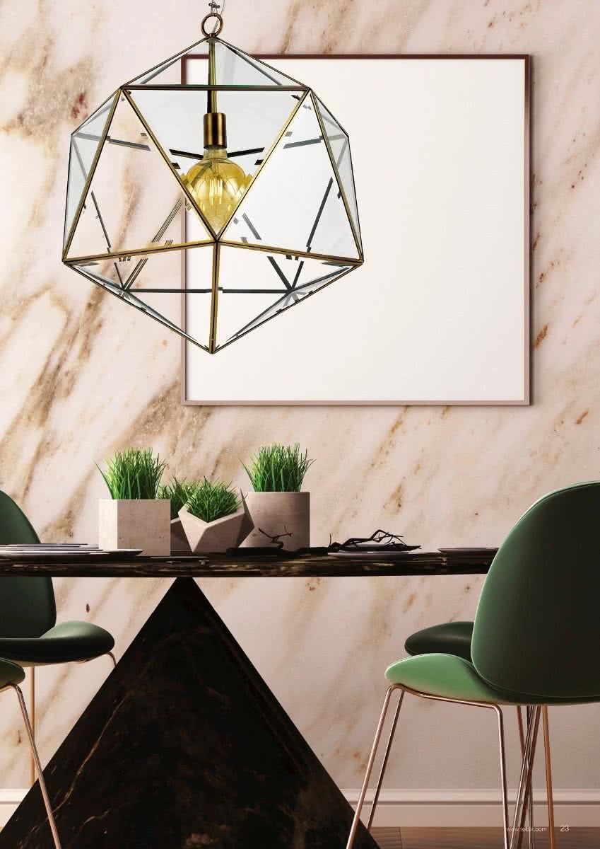 Lazlo 30 Contemporary Cage Pendant Light