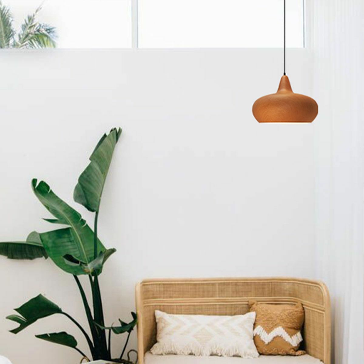 Ligna Wine Glass Timber Style Pendant